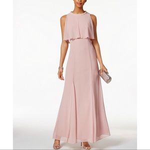Mauve Embellished Long Dress